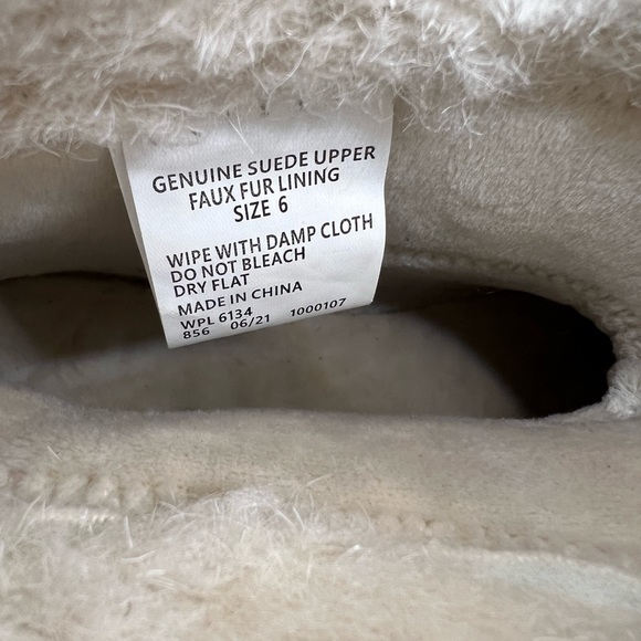 New MUK LUKS Water Repellent Suede Boots Twilight Blue Women's Size 6 NWT - Picture 5 of 8